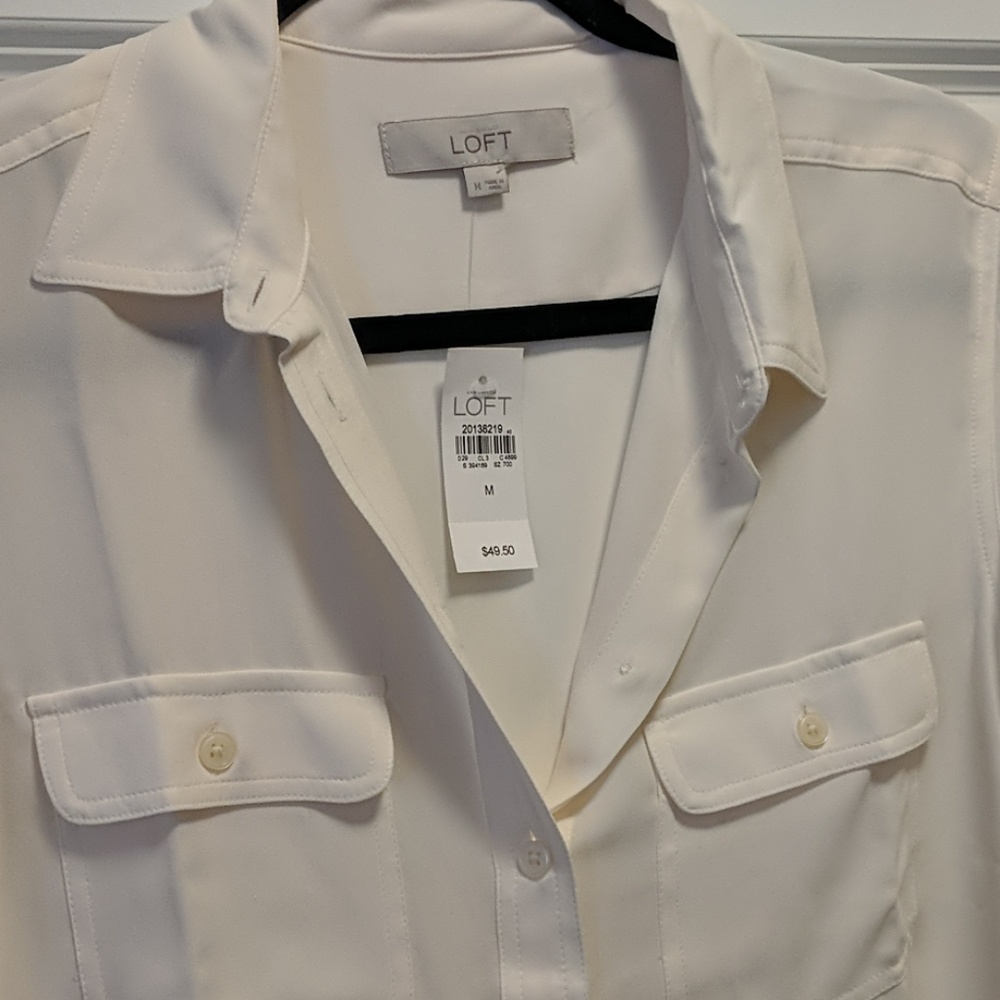 NWT LOFT Button Down Size M